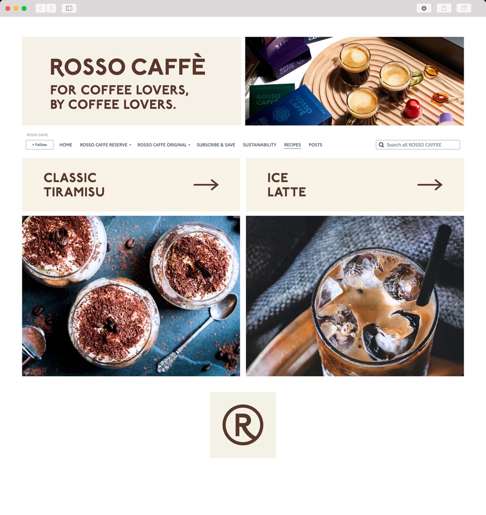 Explore a curated list of culinary coffee recipes from Rosso Caffe and transform your brewing experience all on Amazon Seller Storefront