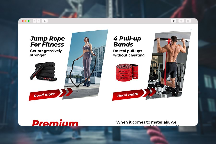Dynamic sports goods with vibrant red accents inspire action all available at the end of your journey on Amazon storefront