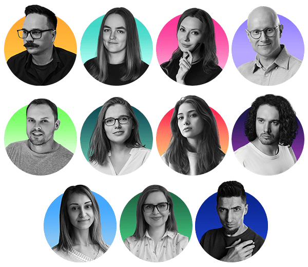 Other Planet studio team members portraits