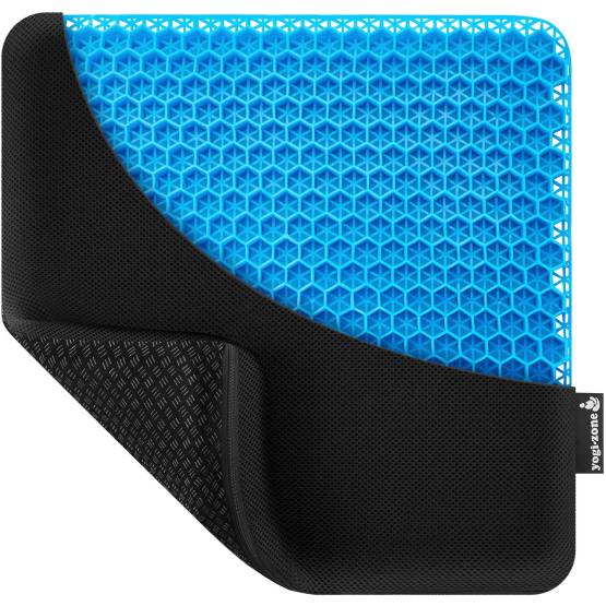amazon photography showcases the honeycomb cushion for comfortable and healthy seating with a non slip black cover